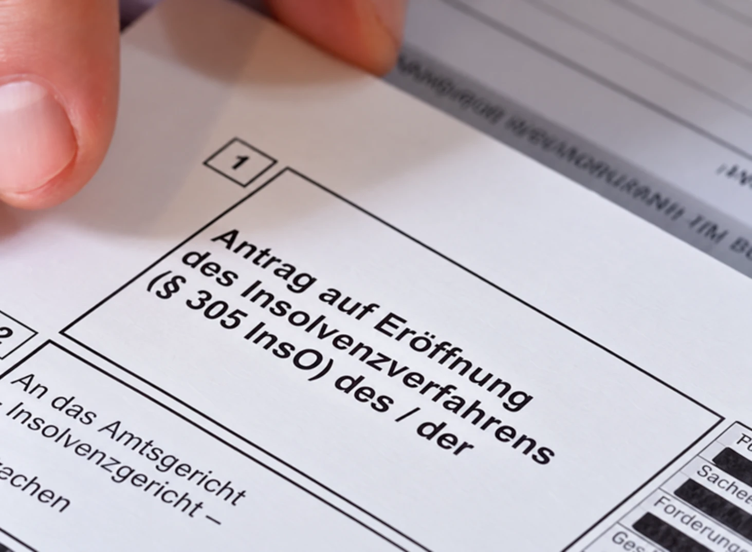 Antrag auf Eröffnung des Insolvenzverfahrens